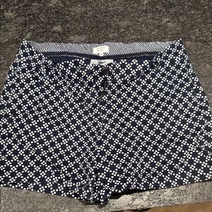 Crown & Ivy Navy and White Polka Dot Women's Shorts